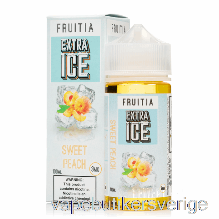 Vape Sverige Söt Persika - Extra Is - Fruitia - 100ml 6mg